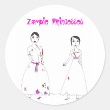 Princesas del zombi pegatina
