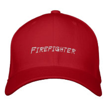 Principal gorra del bombero bordado gorra de beisbol bordada