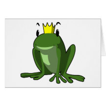 Príncipe de la rana felicitaciones
