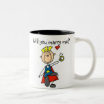 Príncipe el encantar usted me casará taza