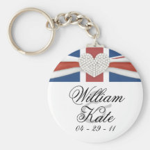 Príncipe Guillermo y Kate - recuerdo real del boda Llavero Personalizado