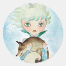 Príncipe hivernal Stickers Seals Etiquetas