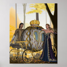 Príncipe y princesa del Poster-Cuento de hadas
