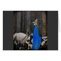 Príncipe y Tomte (gnomo) en el bosque Tarjeton