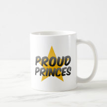 Príncipes orgullosos taza de café