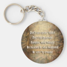 Principios de REIKI Usui Llavero Personalizado
