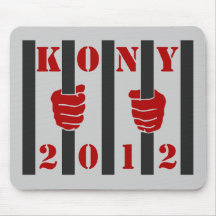 Prisión de José Kony de la parada de Kony 2012 Alfombrillas De Ratón