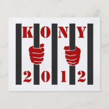 Prisión de José Kony de la parada de Kony 2012 Tarjetas Publicitarias