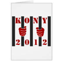 Prisión de José Kony de la parada de Kony 2012 Tarjeta