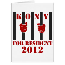 Prisión de José Kony de la parada de Kony 2012 Tarjetas