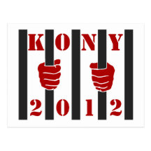 Prisión de José Kony de la parada de Kony 2012 Postales