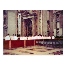 Procesión papal de Juan Pablo II dentro de San Ped Postales