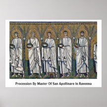 Procesión por el amo de San Apollinare en Ravena Impresiones