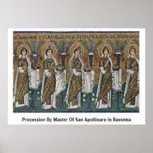 Procesión por el amo de San Apollinare en Ravena Poster