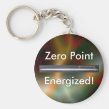 Producto del promo de la energía de punto cero llavero personalizado