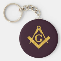 Producto masónico del albañil en Brown Llaveros Personalizados