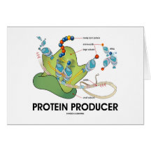 Productor de la proteína (síntesis de la proteína  tarjeton