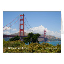 Productos de California de puente Golden Gate Tarjetas