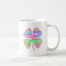 Productos de la conciencia del autismo del día de  taza