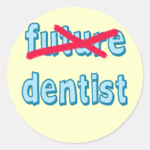 Productos del graduado de la escuela dental pegatina