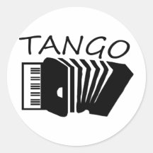 ¡Productos del tango! Pegatina Redonda