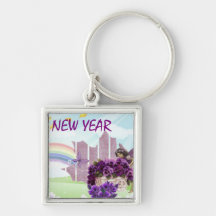 (productos múltiples] Año Nuevo Llavero Personalizado