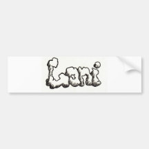 Productos personalizados de Loni Etiqueta De Parachoque