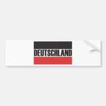 ¡Productos y diseños de Deutschland! Etiqueta De Parachoque