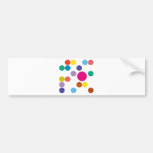 ¡Productos y diseños de los círculos! Etiqueta De Parachoque