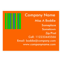 Profesional anaranjado plantillas de tarjetas personales