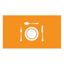 Profesional de abastecimiento del cocinero minimal tarjeta de visita