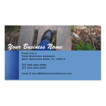 Profesional que camina tarjetas de visita &Touring