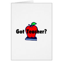 Profesor conseguido (Apple) Tarjeta