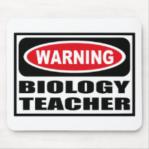 PROFESOR de BIOLOGÍA amonestador Mousepad Alfombrilla De Raton