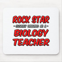 Profesor de biología de la estrella del rock… alfombrilla de ratón