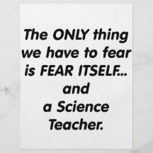 Profesor de ciencias del miedo tarjetas publicitarias
