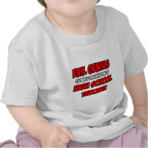 Profesor de escuela malvado del genio… arriba camisetas