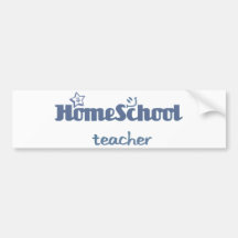 Profesor de Homeschool Etiqueta De Parachoque