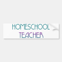 Profesor de Homeschool Etiqueta De Parachoque