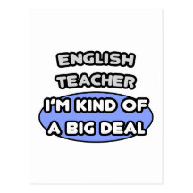 Profesor de inglés. Clase de una gran cosa Tarjetas Postales