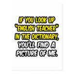 Profesor de inglés en diccionario… mi imagen tarjetas postales
