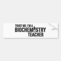 Profesor de la bioquímica pegatina de parachoque