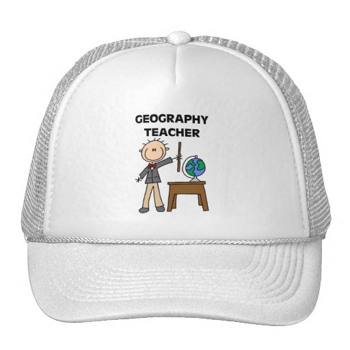 Profesor de la geografía gorra