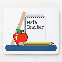 Profesor de matemáticas (cuaderno) tapetes de raton