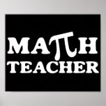Profesor de matemáticas pi impresiones