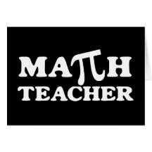 Profesor de matemáticas pi tarjeta