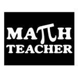 Profesor de matemáticas pi tarjeta postal
