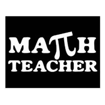 Profesor de matemáticas pi tarjeta postal