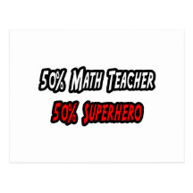 Profesor de matemáticas/super héroe postal