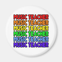 Profesor de música del arco iris imanes  